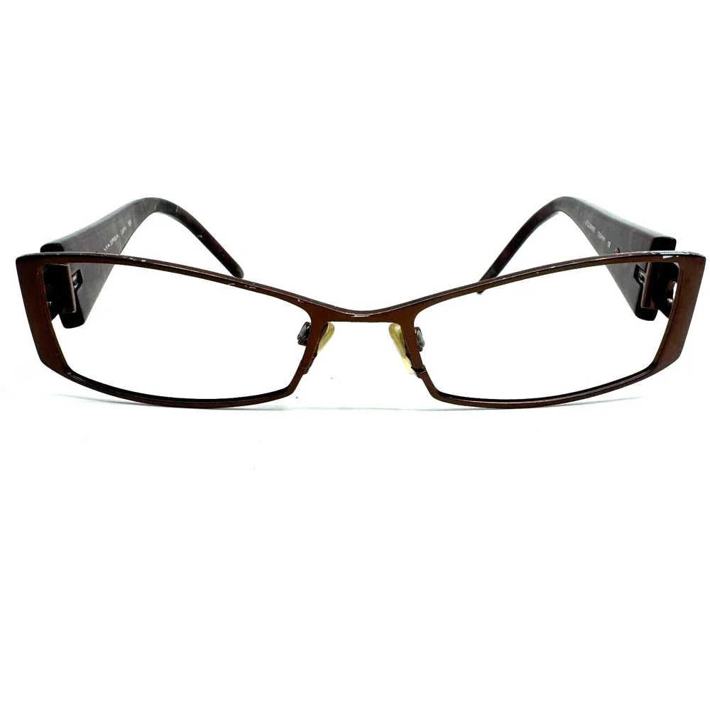 Via Spiga Eyeglasses Frame Lustria 550 52-17-135 Brown Full Rim H9968‎